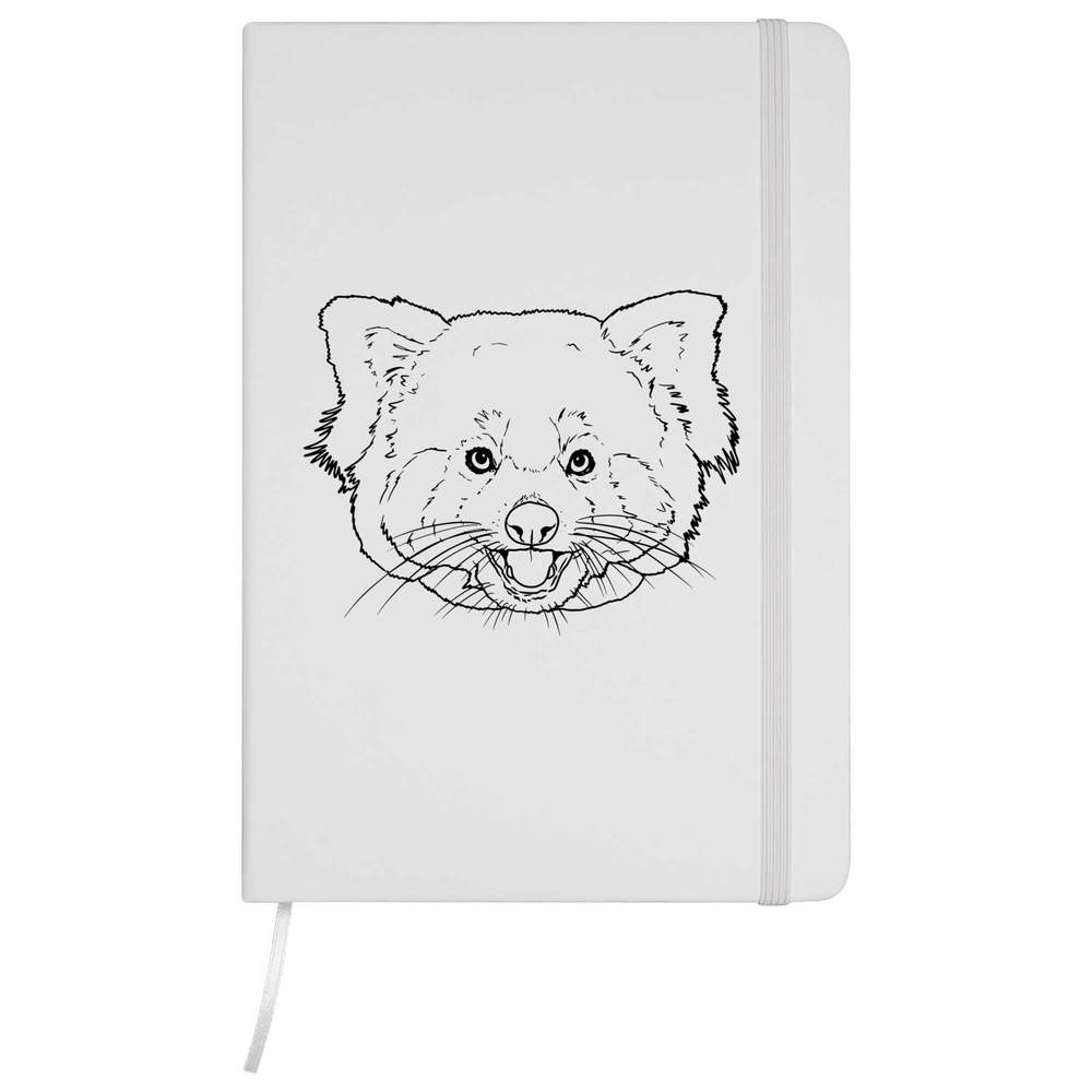 'Red Panda Face' A5 Ruled Notebooks / Notepads (NB035115)