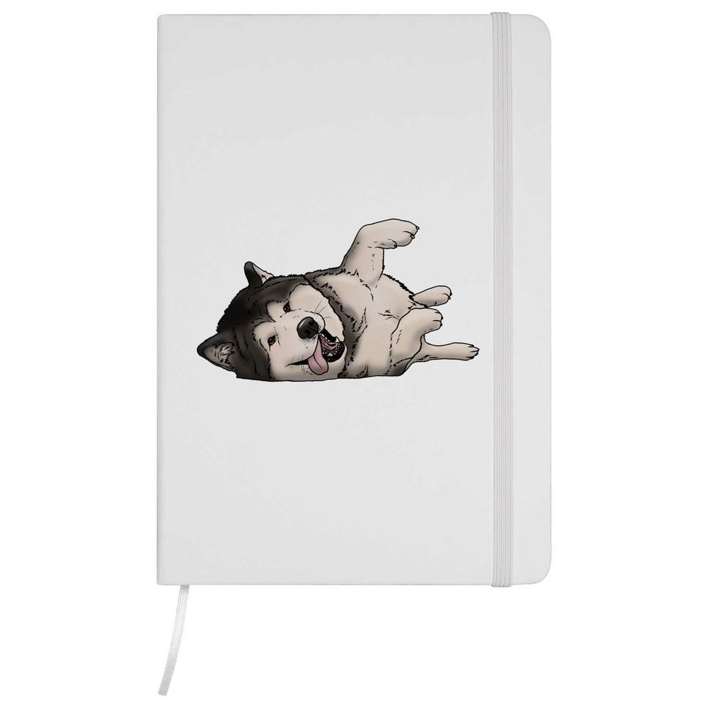 'Playful Husky' A5 Ruled Notebooks / Notepads (NB035247)