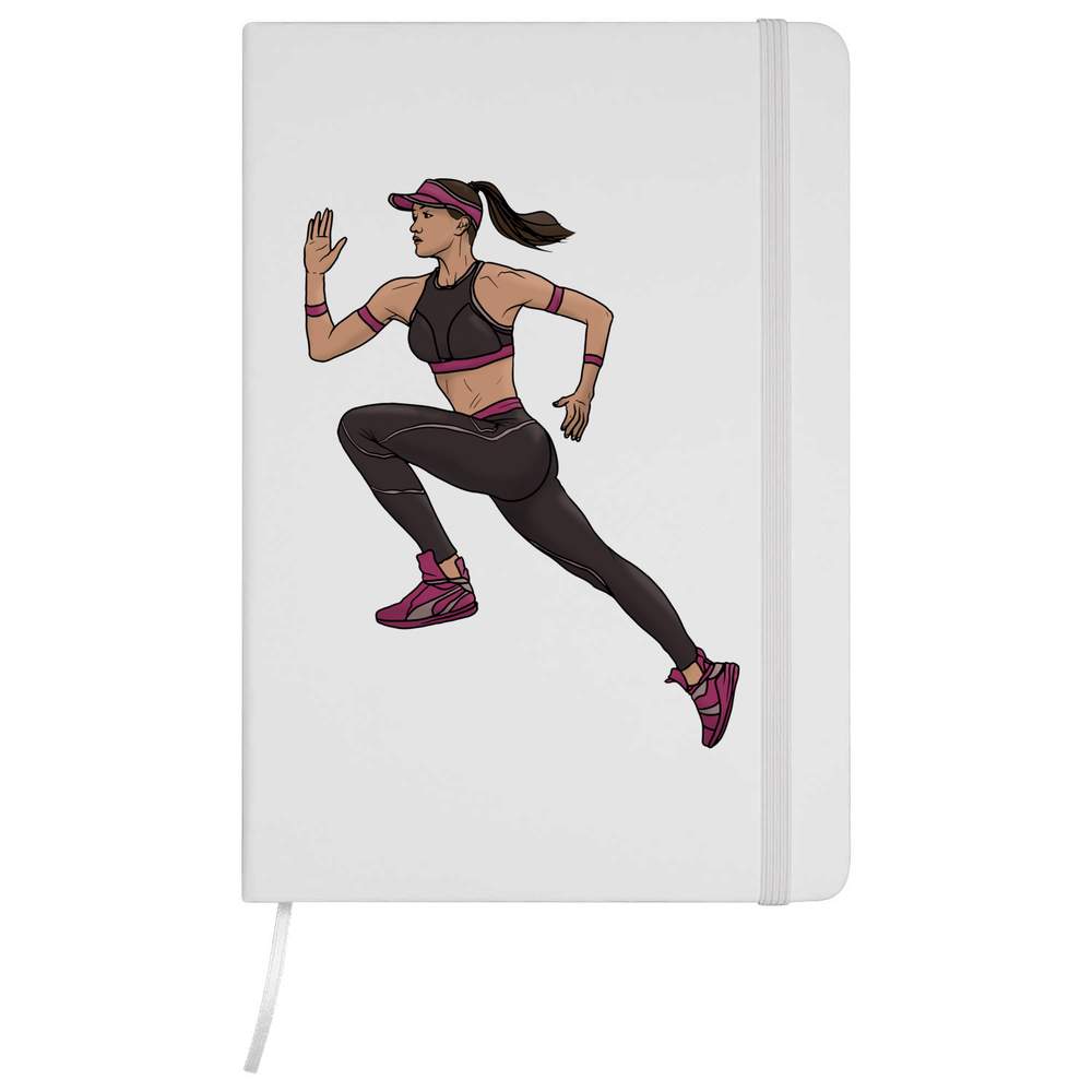 'Female Runner' A5 Ruled Notebooks / Notepads (NB035331)