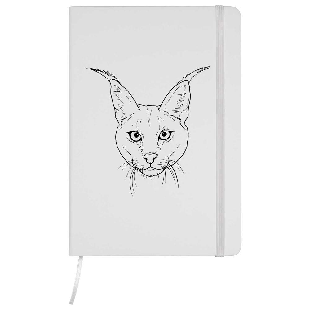 'Caracal Cat' A5 Ruled Notebooks / Notepads (NB035767)