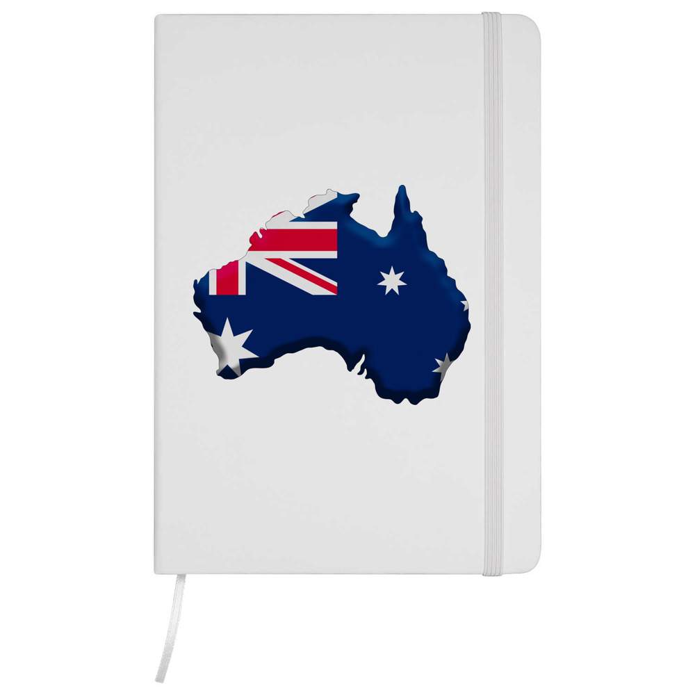 'Australia Country' A5 Ruled Notebook / Notepad - Hardcover Lined Journal for School, Work, Writing and Gifts (NB037954)