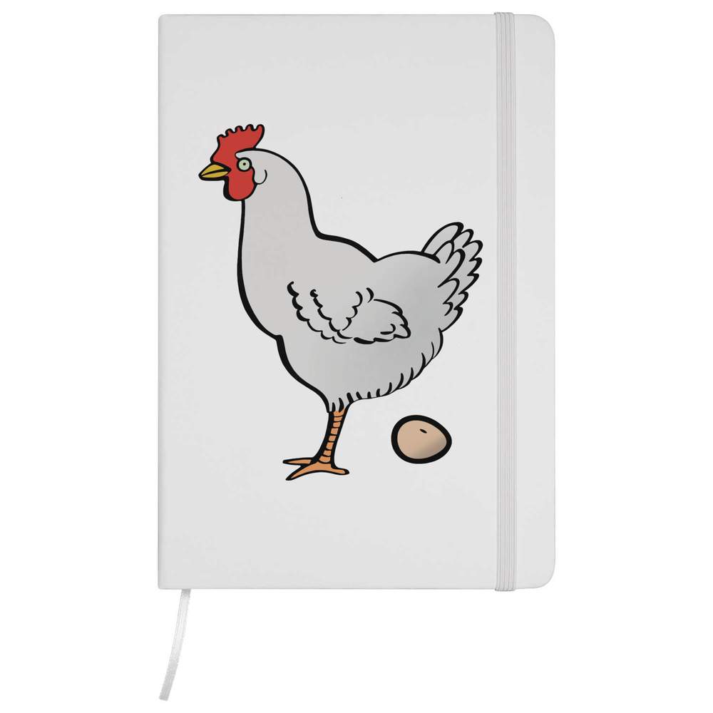 'Hen Laying An Egg' A5 Ruled Notebooks / Notepads (NB040118)