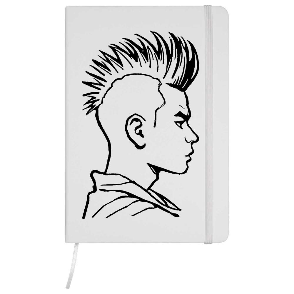'Mohawk Hairstyle' A5 Ruled Notebooks / Notepads (NB046096)