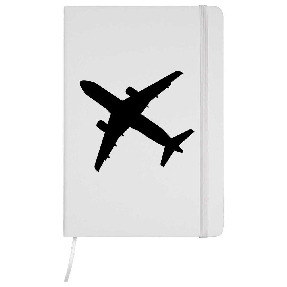 'Airplane Silhouette' A5 Ruled Notebooks / Notepads (NB046460)
