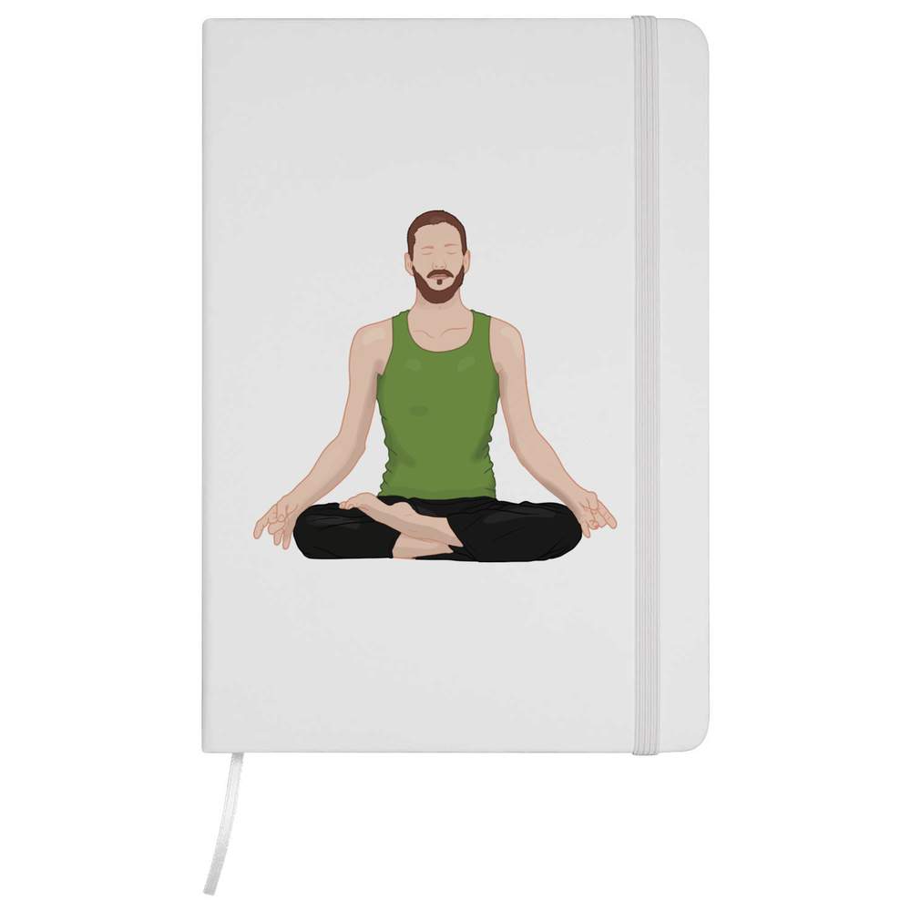 'Meditation Yoga Pose' A5 Ruled Notebooks / Notepads (NB048014)