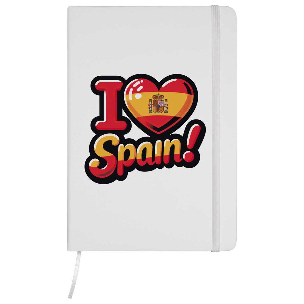'I Love Spain!' A5 Ruled Notebooks / Notepads (NB049762)