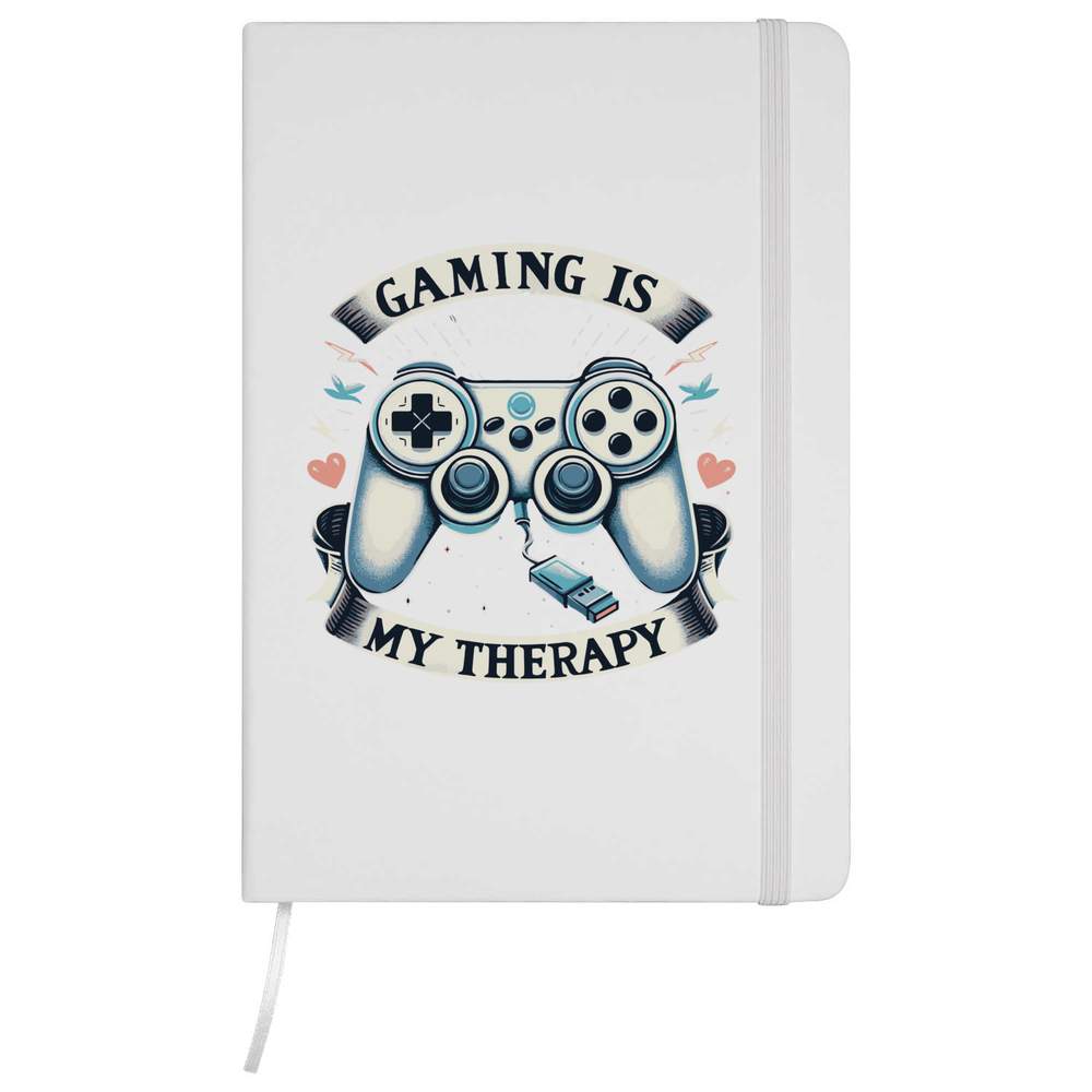 'Gaming Is My Therapy' A5 Ruled Notebooks / Notepads (NB049765)