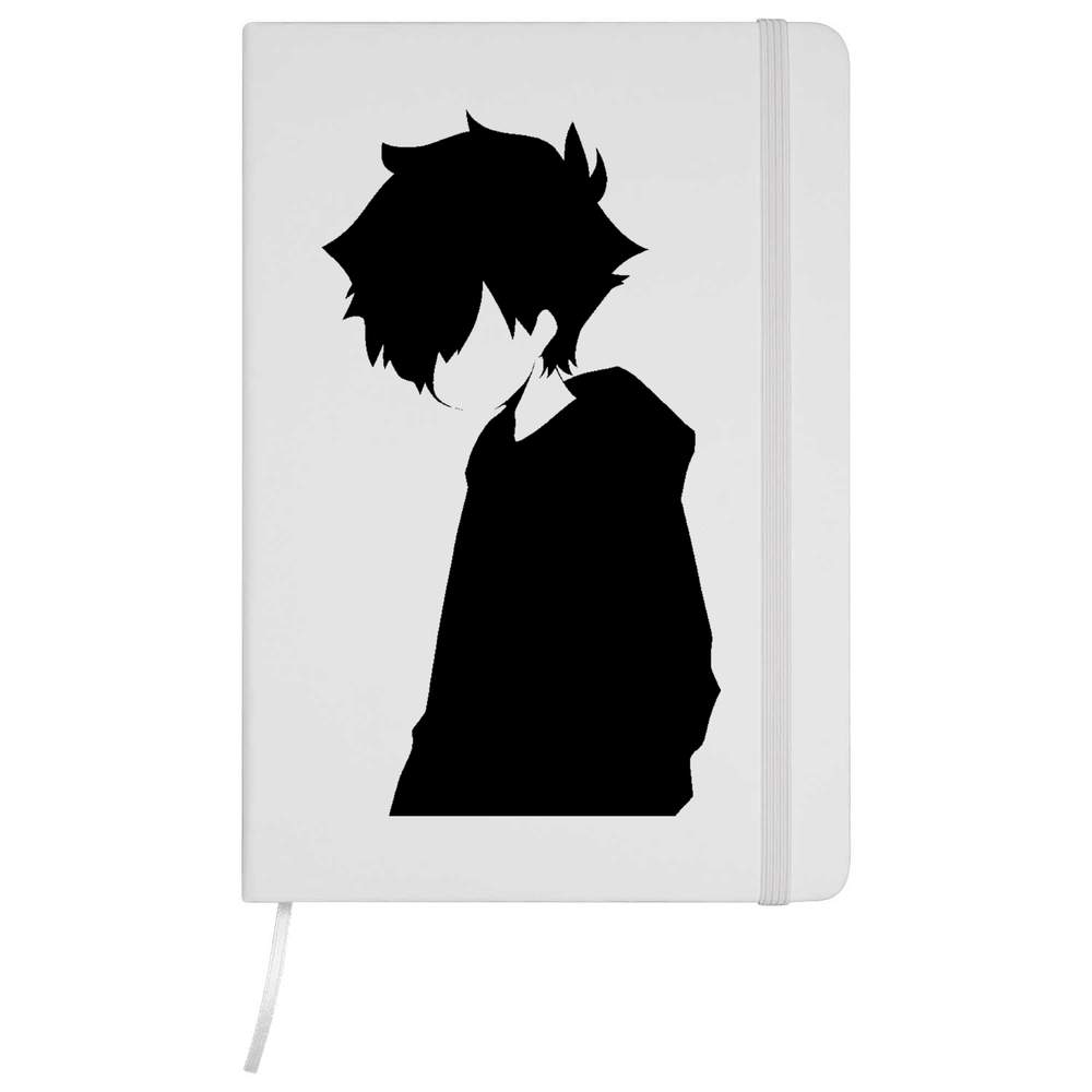 'Minimalist Emo Boy' A5 Ruled Notebooks / Notepads (NB050270)