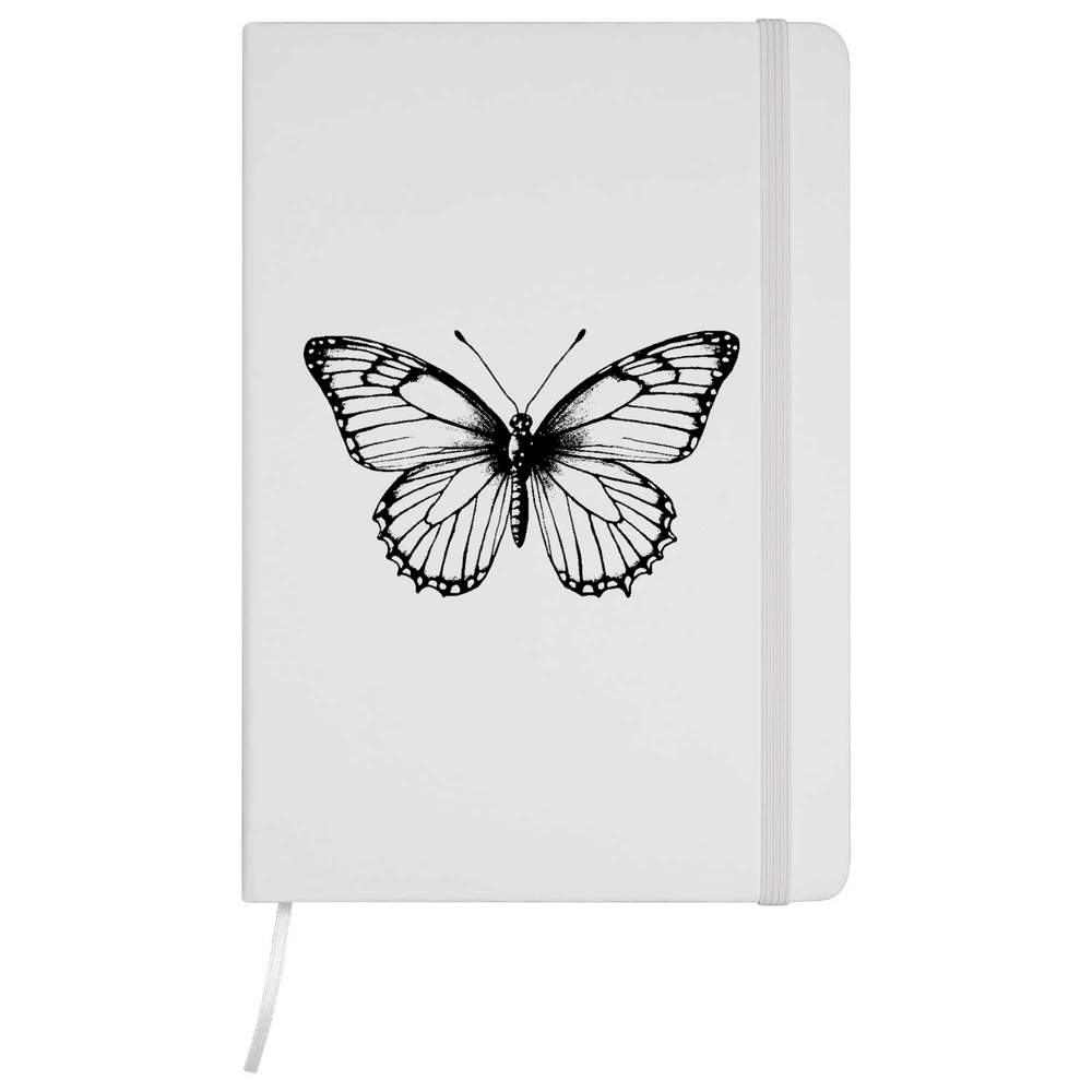 'Open Winged Butterfly' A5 Ruled Notebooks / Notepads (NB051173)