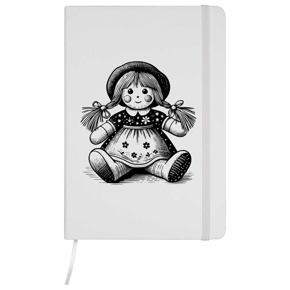 A5 'Cute Rag Doll' White Hardcover Ruled Notebook (NB00076970)