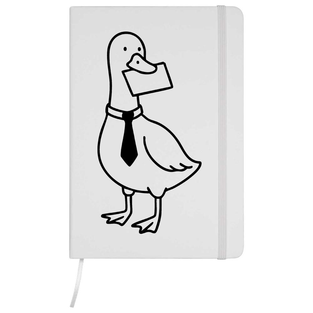 'Smart Goose' A5 Ruled Notebook / Notepad - Hardcover Lined Journal for School, Work, Writing and Gifts (NB054094)