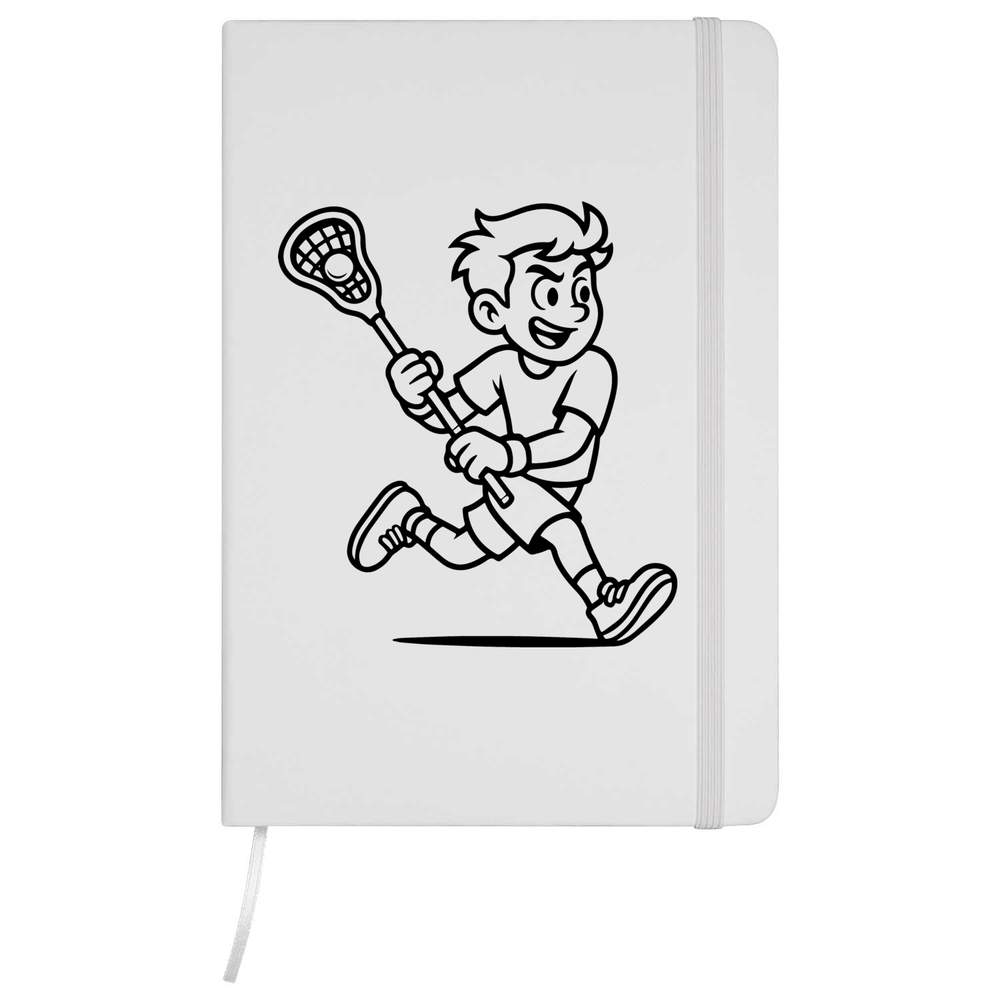 'Lacrosse Player Sport' A5 Ruled Notebooks / Notepads (NB054893)