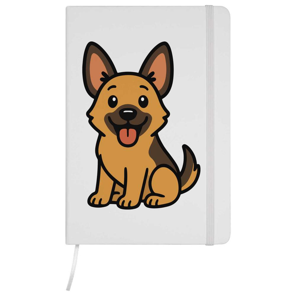 'Adorable German Shepherd Puppy' A5 Ruled Notebooks / Notepads (NB054904)