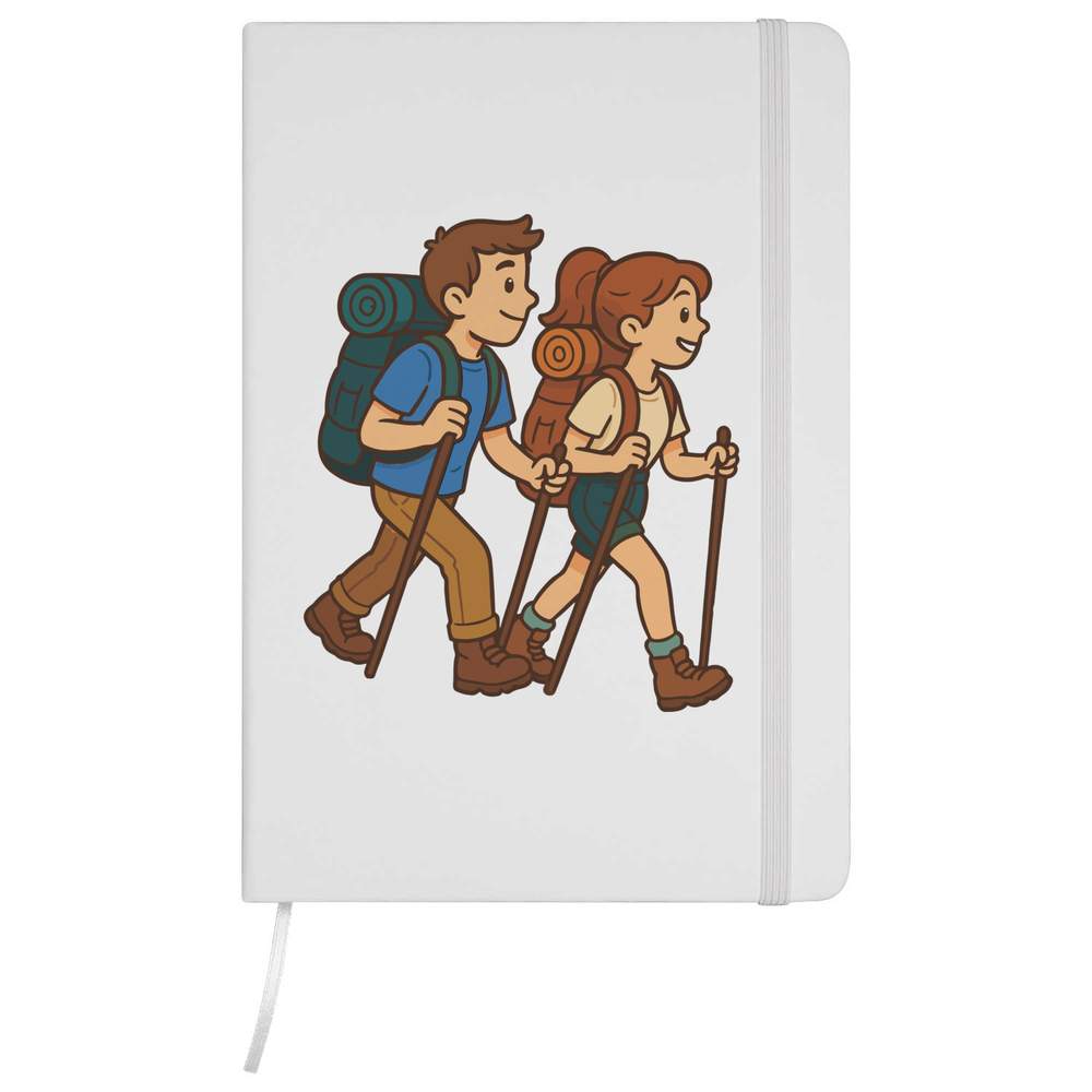 'Hiking Couple' A5 Ruled Notebooks / Notepads (NB057033)