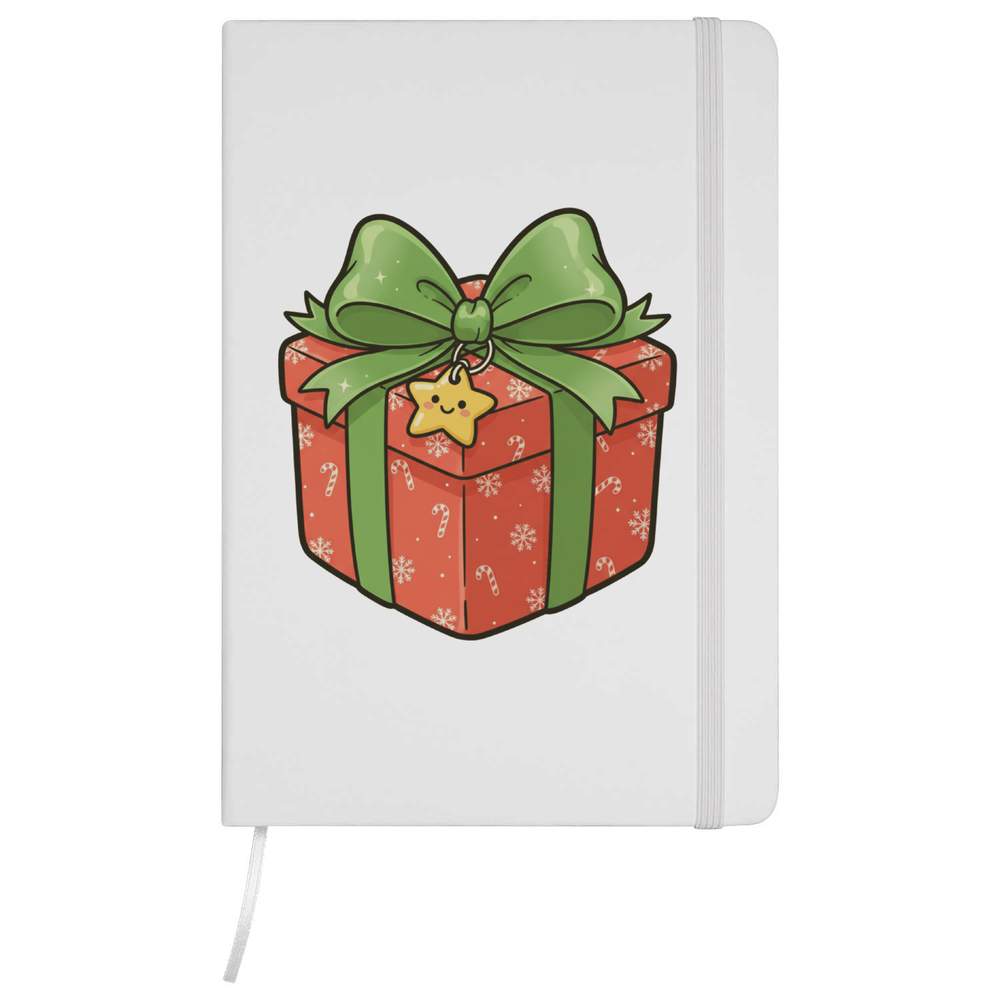 'Cute Christmas Gift Box' A5 Ruled Notebooks / Notepads (NB058504)