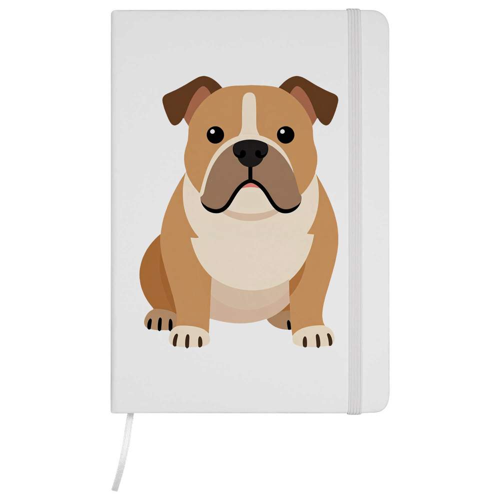 'Stylised Bulldog' A5 Ruled Notebooks / Notepads (NB059754)