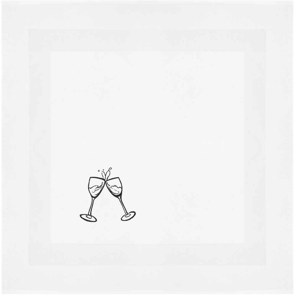 'Wine Glasses' Cotton Napkin / Dinner Cloth (NK00003513)