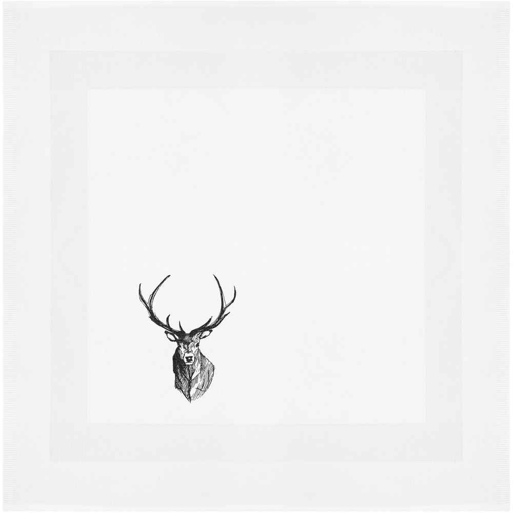 'Stag Head' Cotton Napkin / Dinner Cloth (NK00005134)