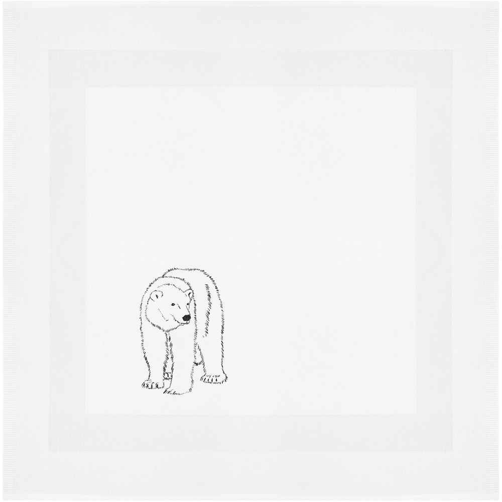 'Polar Bear' Cotton Napkin / Dinner Cloth (NK00016921)