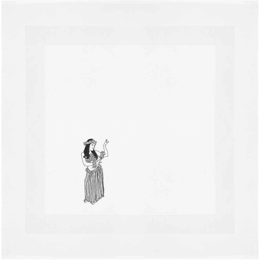'Dancing Hula Girl' Cotton Napkin / Dinner Cloth (NK00021071)
