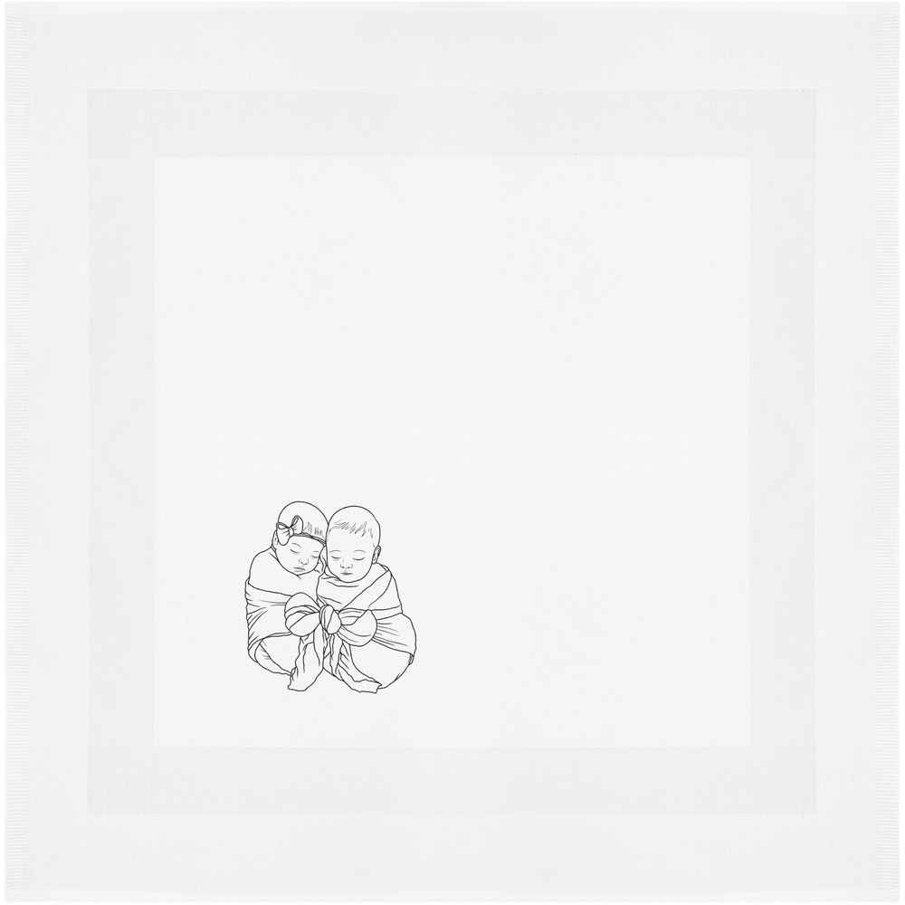 'Twin Sister & Brother' Cotton Napkin / Dinner Cloth (NK00025272)