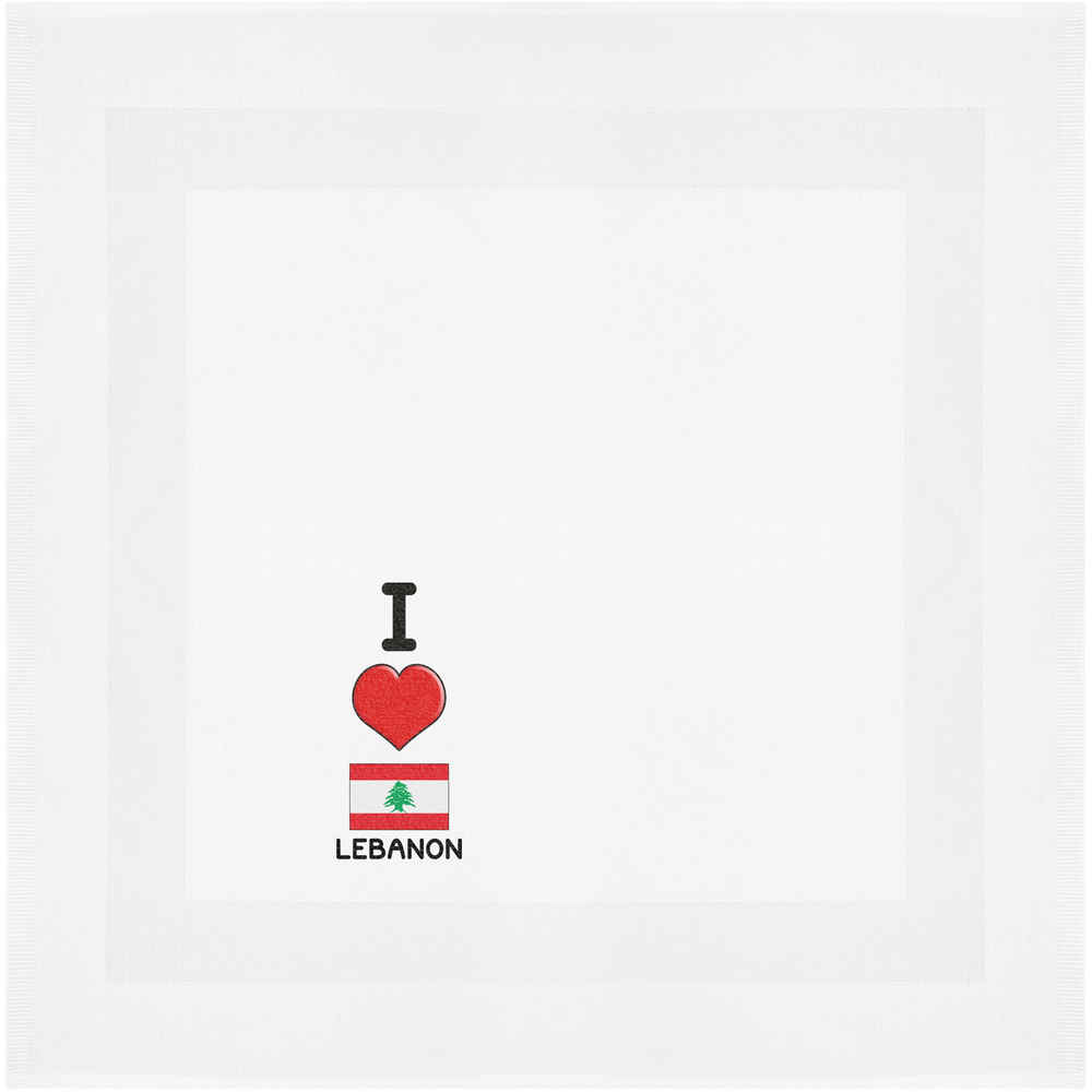 'I Love Lebanon' Cotton Napkin / Dinner Cloth (NK00026968)