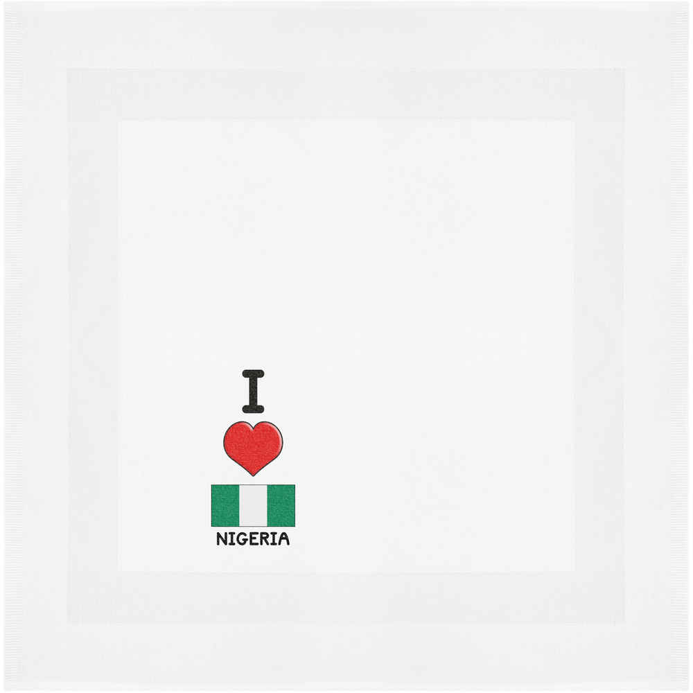 'I Love Nigeria' Cotton Napkin / Dinner Cloth (NK00026970)
