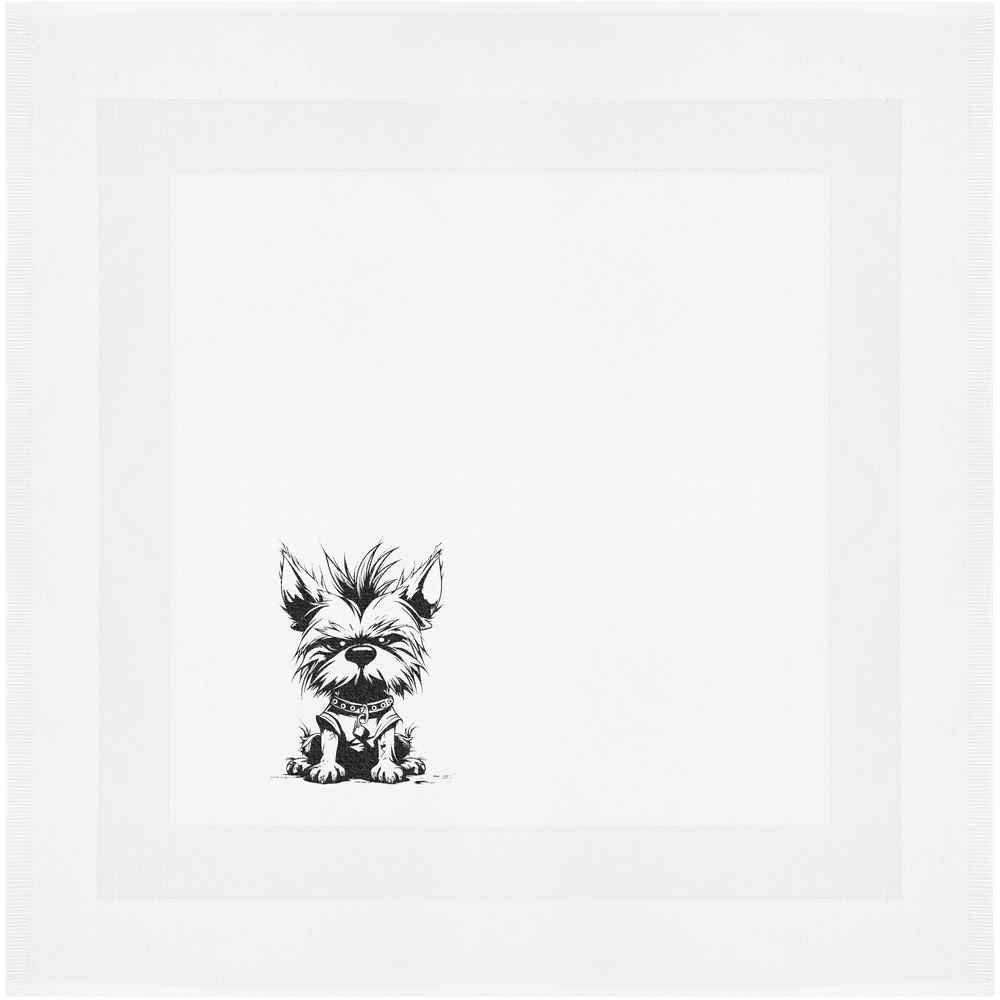 'Punk yorkie' Cotton Napkin / Dinner Cloth (NK00030372)