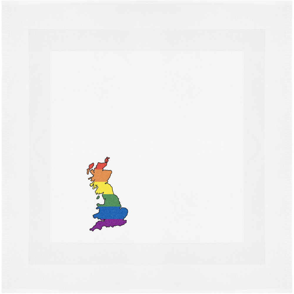 'Rainbow Pride - Britain ' Cotton Napkin / Dinner Cloth (NK00032666)