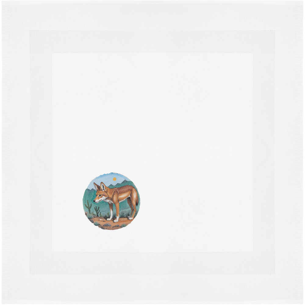 'Ethiopian Wolf' Cotton Napkin / Dinner Cloth (NK00039888)