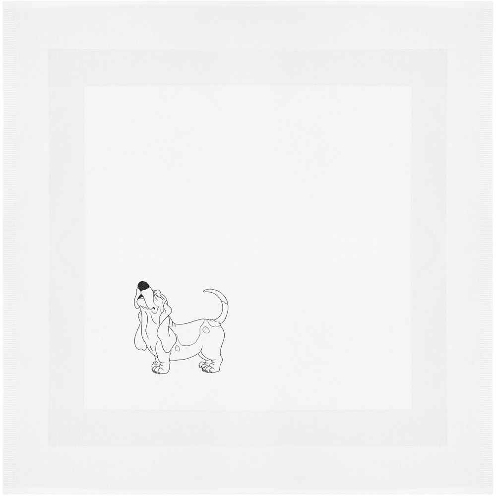 'Basset Hound Howl' Cotton Napkin / Dinner Cloth (NK00041845)