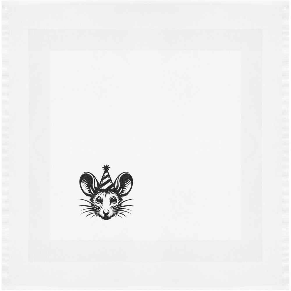 'Party Mouse' Cotton Napkin / Dinner Cloth (NK00042330)