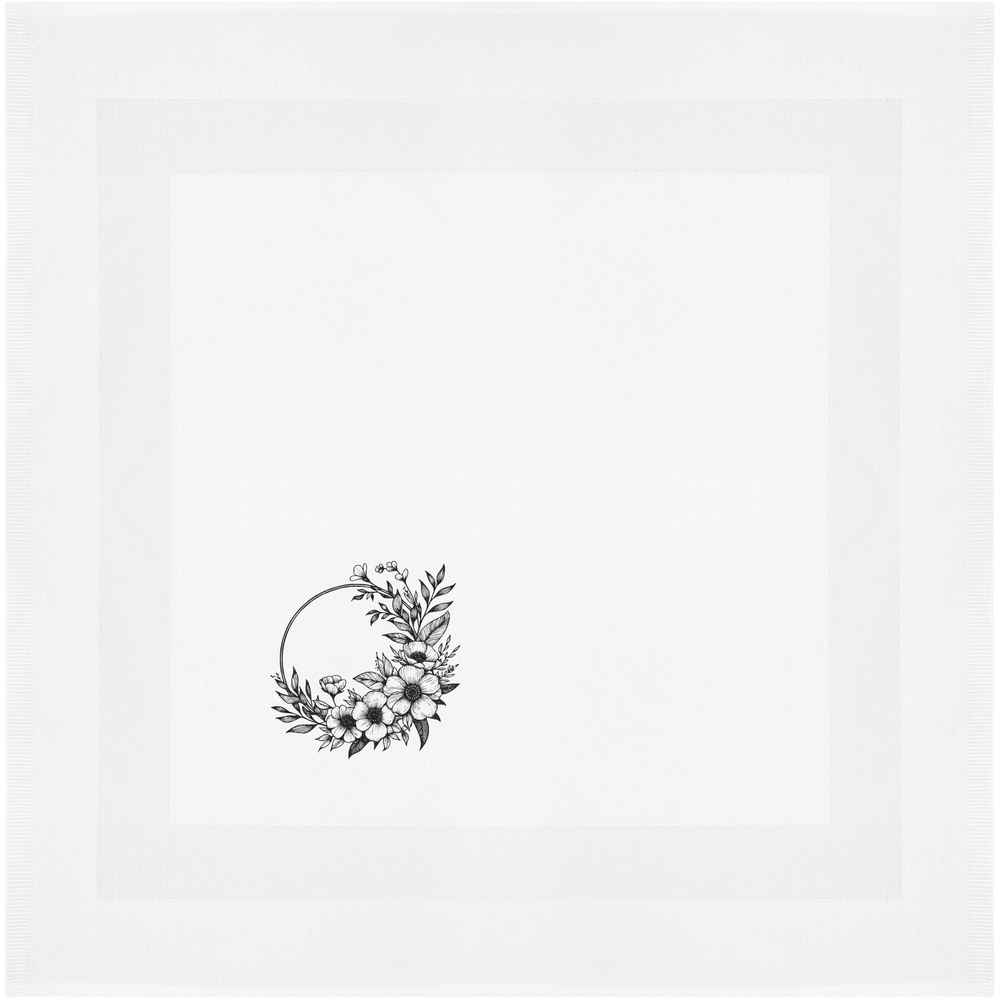 'Flower Wreath' Cotton Napkin / Dinner Cloth (NK00042832)