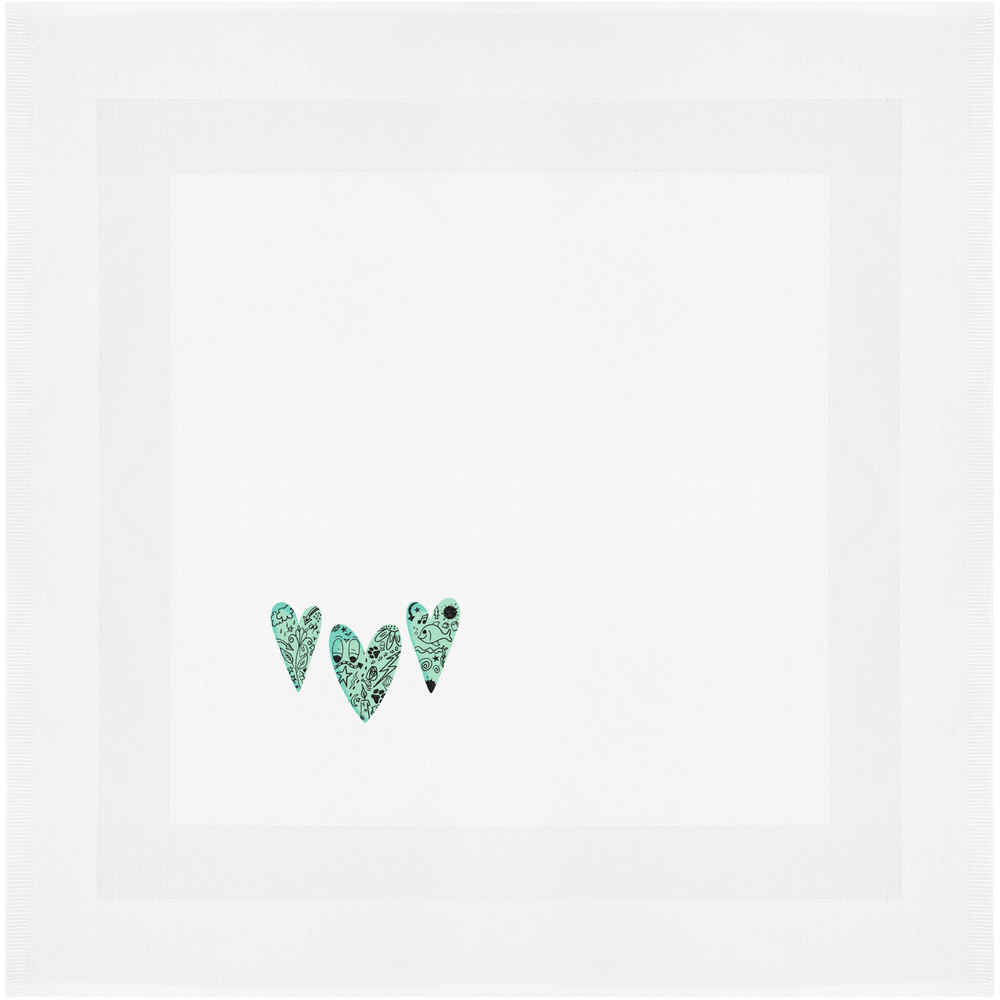 'Doodle Hearts' Cotton Napkin / Dinner Cloth (NK00043382)