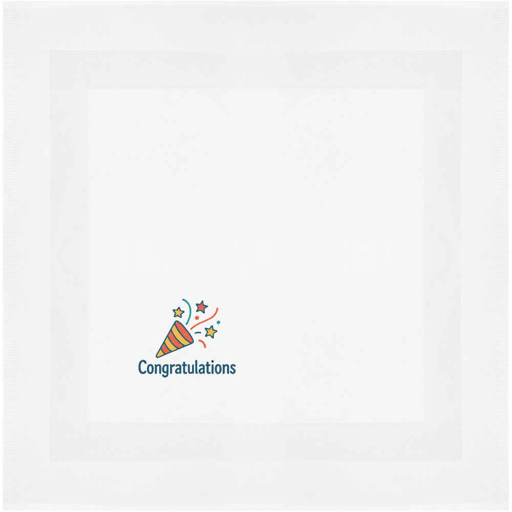 'Congratulations Party Popper' Cotton Napkin / Dinner Cloth (NK00043988)