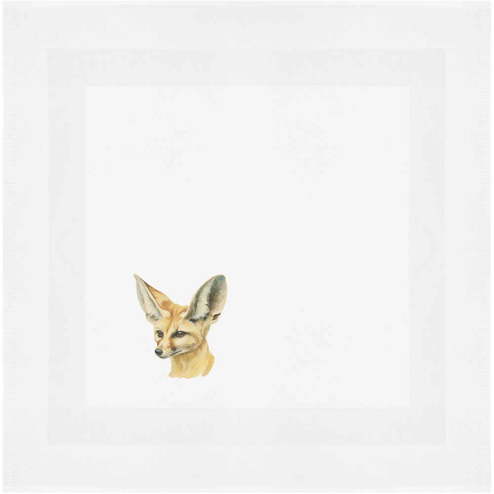 'Fennec Fox Portrait' Cotton Napkin / Dinner Cloth (NK00044052)