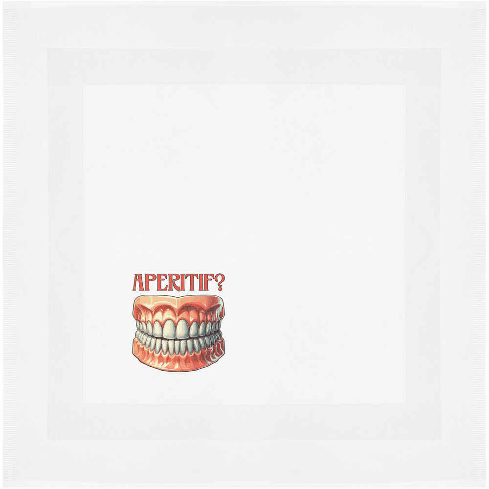 'Funny False Teeth' Cotton Napkin / Dinner Cloth (NK00044977)