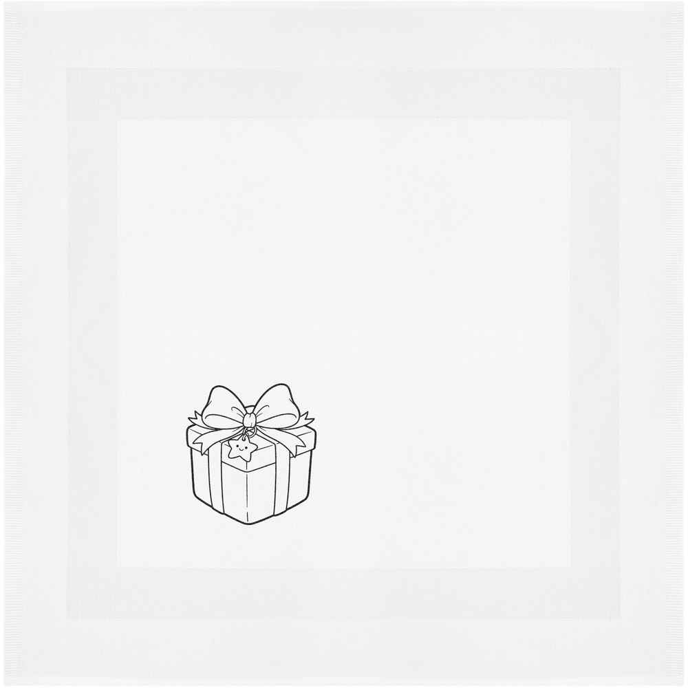 'Cute Christmas Gift Box' Cotton Napkin / Dinner Cloth (NK00047297)