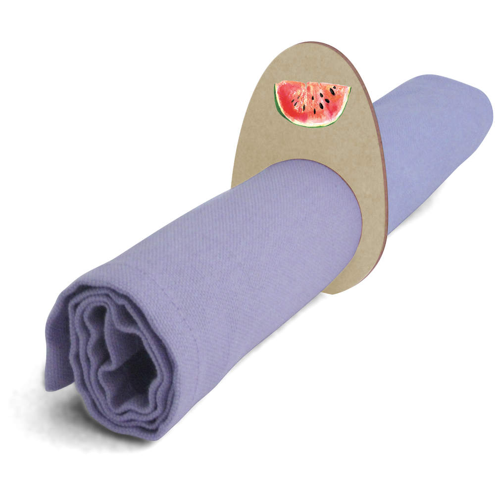 5 x 'Watermelon' Wooden Napkin Rings / Holders (NR00055449)