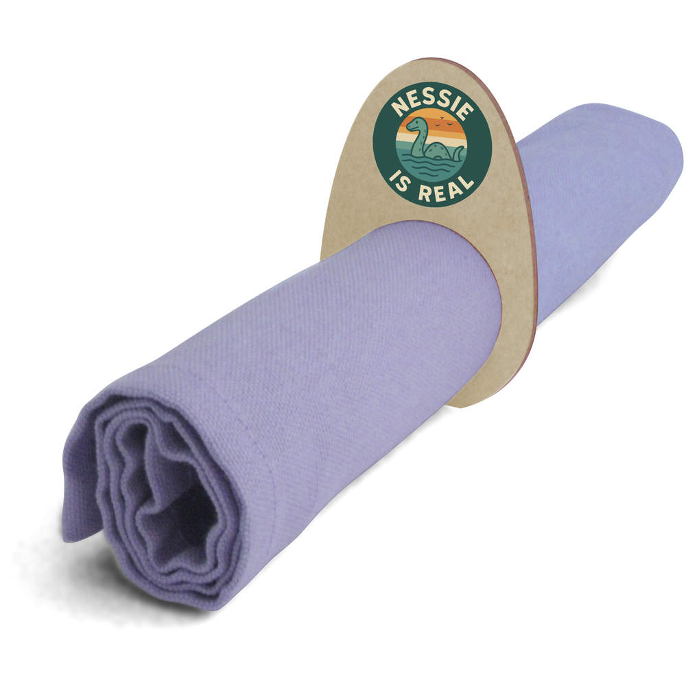 5 x 'Nessie Is Real' Wooden Napkin Rings / Holders (NR00070664)