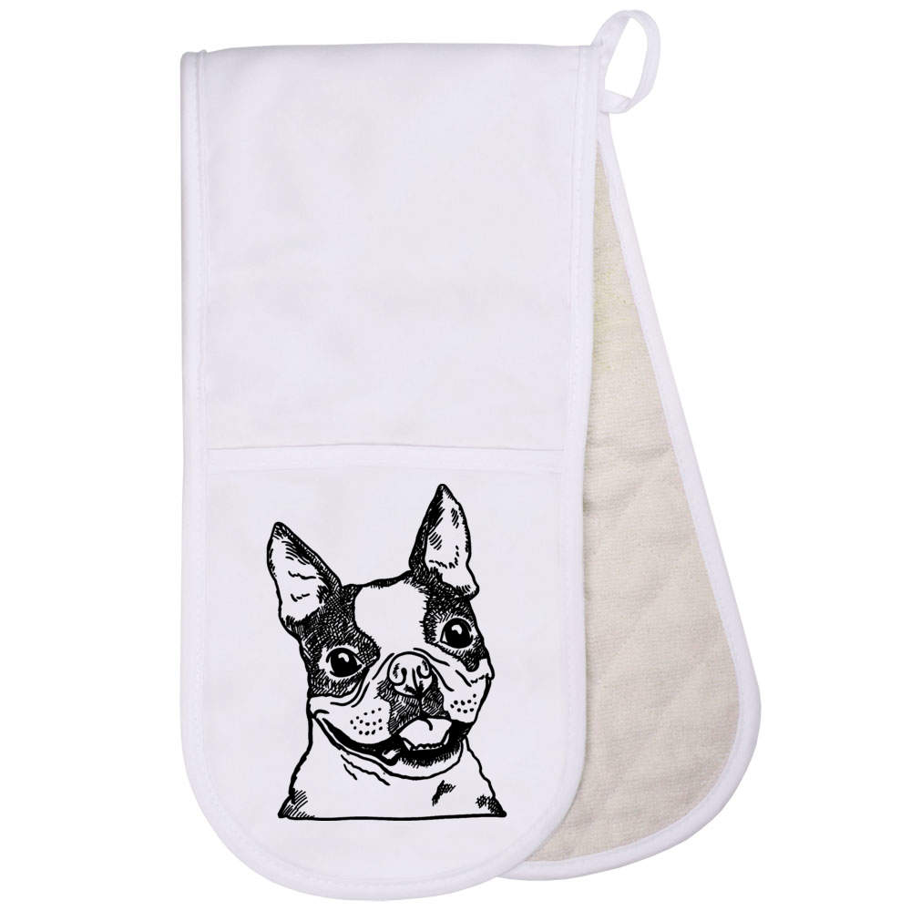 'French Bulldog Face ' Oven Glove / Mitten (OG049479) - Picture 11 of 15