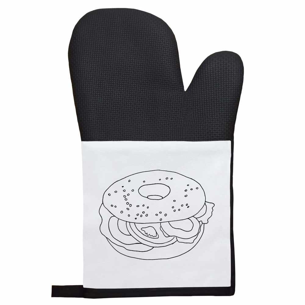 'Bagel Sandwich' Oven Glove / Mitten (OG021813)