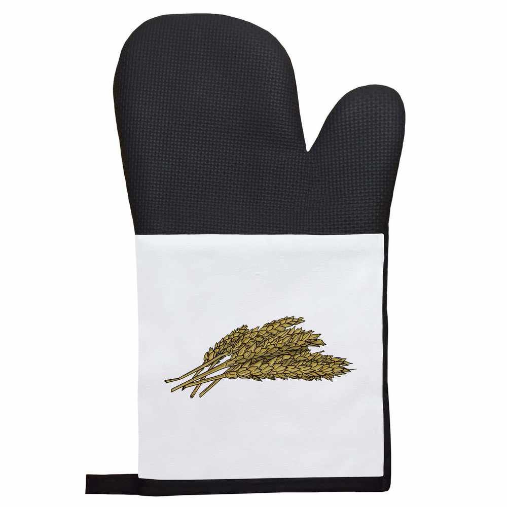 'Wheat' Oven Glove / Mitten (OG028907)