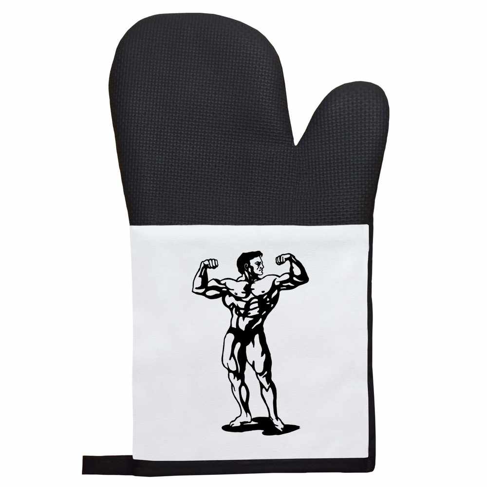 'Posing Strong Man' Oven Glove / Mitt (OG00013622)