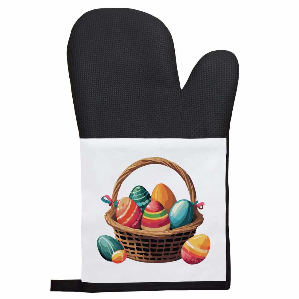 'Easter Basket With Painted Eggs' Oven Glove / Mitt (OG00022213)