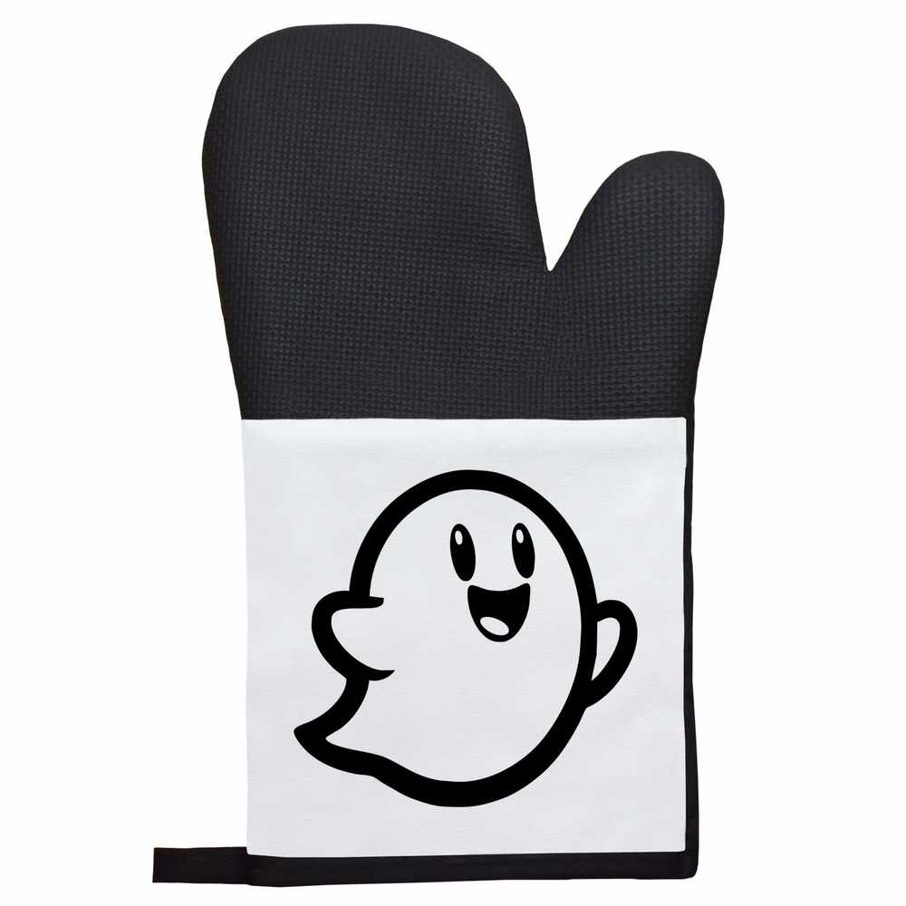 'Cute Halloween Ghost' Oven Glove / Mitt (OG00025134)
