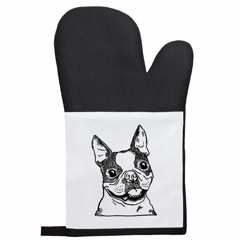 'French Bulldog Face ' Oven Glove / Mitten (OG049479) - Picture 6 of 15