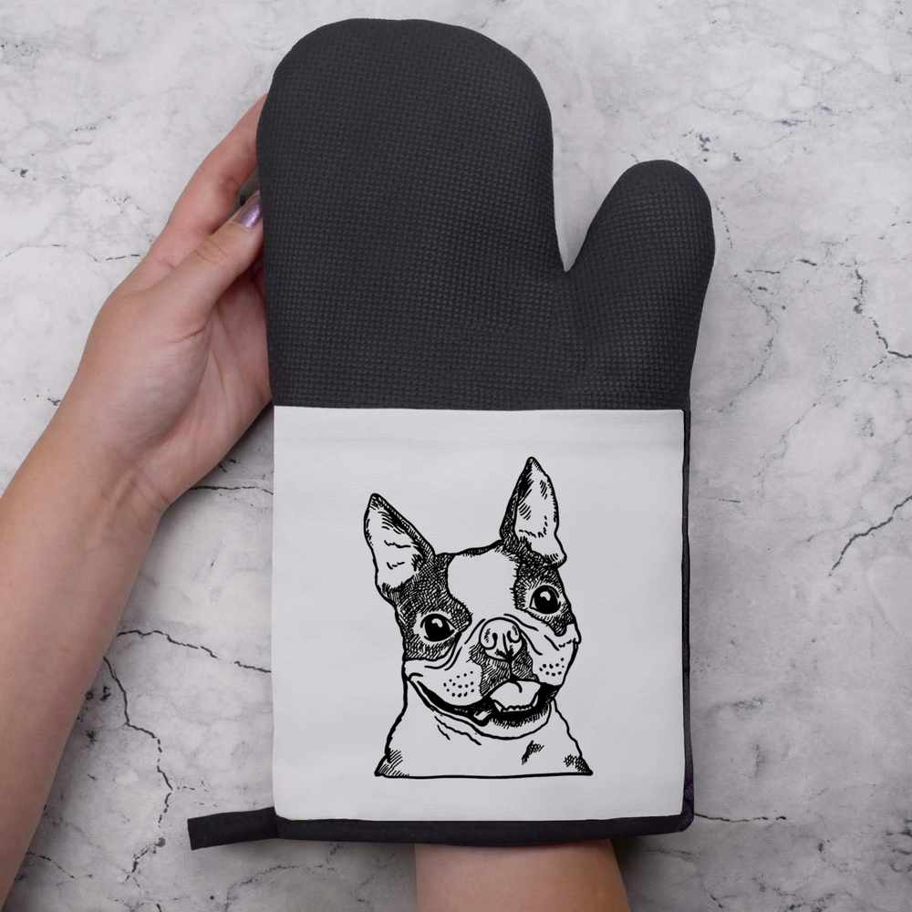 'French Bulldog Face ' Oven Glove / Mitten (OG049479) - Picture 8 of 15