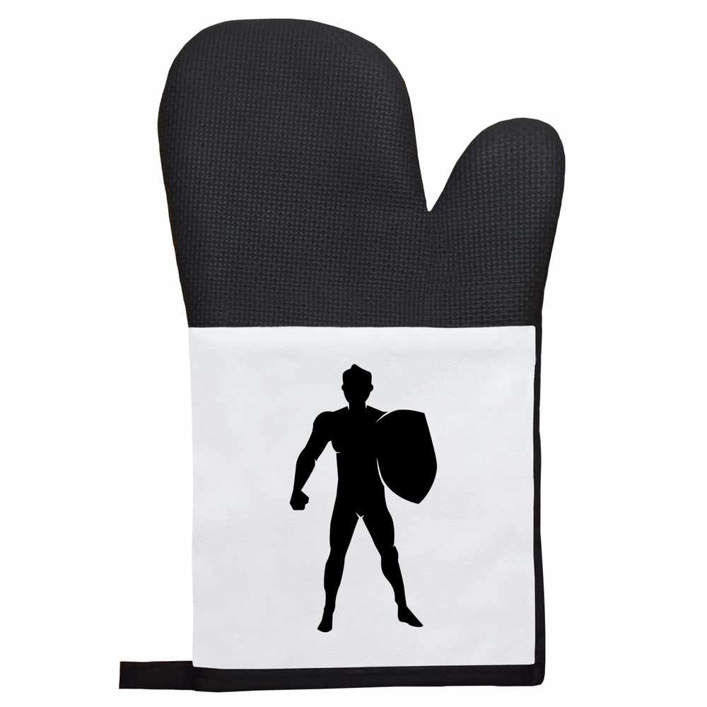 'Man with Shield' Oven Glove / Mitt (OG00063721)