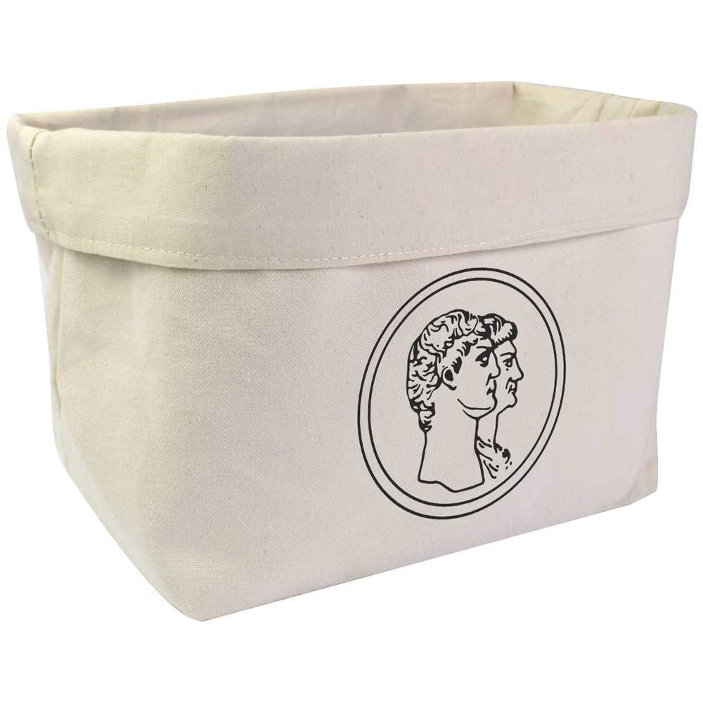Large 'Roman Coin' Canvas Organiser / Storage Bag (OR00007290)